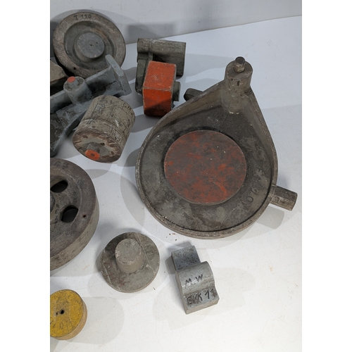 A mixed lot of industrial foundry patterns and tooling components ...