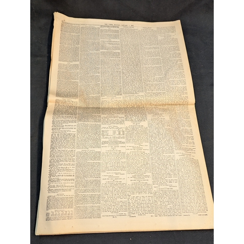 869 - Antique “The Times” Newspaper, January 1, 1900

An original antique issue of The Times, London, date... 