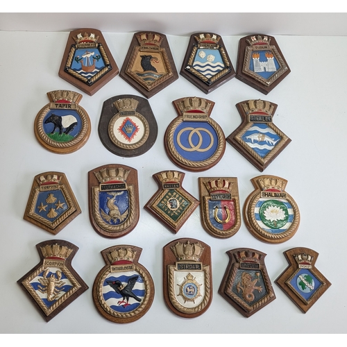 Collection of Eighteen Royal Navy Ship’s Crests A comprehensive and ...