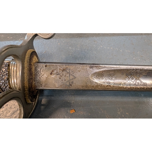 Victorian Presentation / Masonic Interest Sword by Mole Brothers ...
