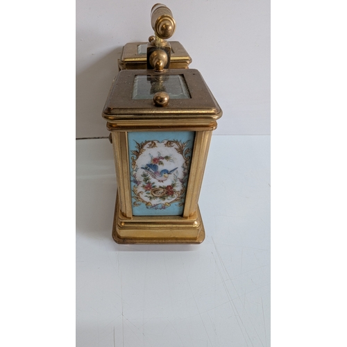 25 - 20th Century Sèvres-Style Brass Twin Clock & Barometer Desk Compendium

Of architectural twin-case f... 