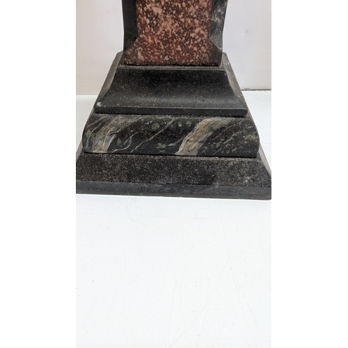 50 - Pair of Grand Tour Style Specimen Marble & Granite Obelisks

Probably Italian, early 20th century, e... 