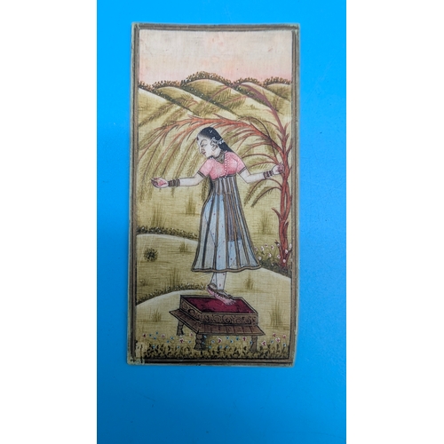 5A - Pair of 19th Century Indian Mughal Miniature Paintings on Ivory with Registeration/Certifcate

A pai... 
