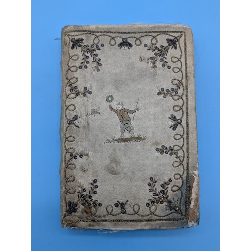 6 - VENICE – RARE 18TH CENTURY EMBROIDERED SILK BINDING – PROTOGIORNALE, 1797

Protogiornale per l'Anno ... 