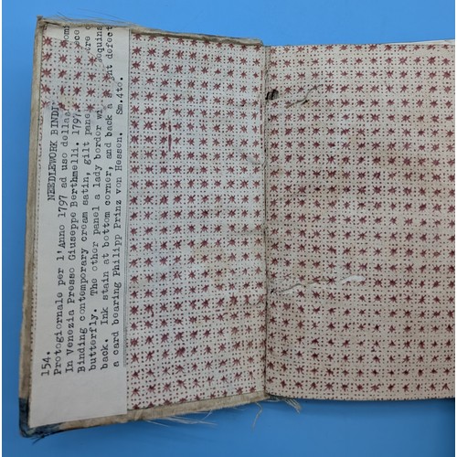 6 - VENICE – RARE 18TH CENTURY EMBROIDERED SILK BINDING – PROTOGIORNALE, 1797

Protogiornale per l'Anno ... 