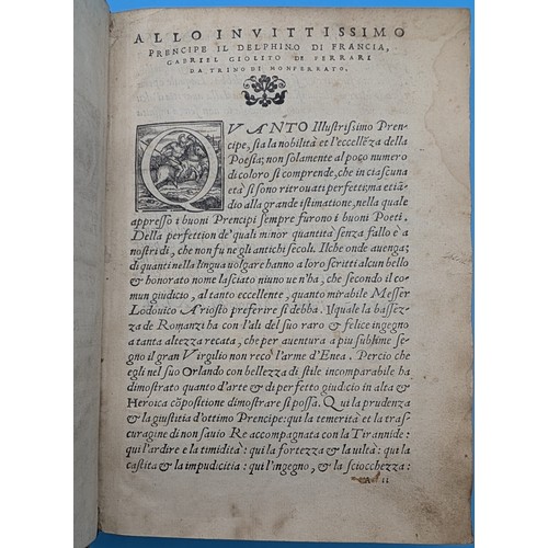 7 - ARIOSTO (LUDOVICO) – ORLANDO FURIOSO, VENICE, GABRIEL GIOLITO DE FERRARI, 1551 – ILLUSTRATED RENAISS... 