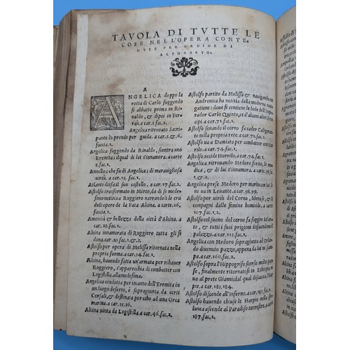 7 - ARIOSTO (LUDOVICO) – ORLANDO FURIOSO, VENICE, GABRIEL GIOLITO DE FERRARI, 1551 – ILLUSTRATED RENAISS... 