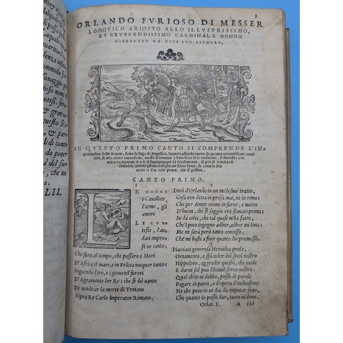 7 - ARIOSTO (LUDOVICO) – ORLANDO FURIOSO, VENICE, GABRIEL GIOLITO DE FERRARI, 1551 – ILLUSTRATED RENAISS... 