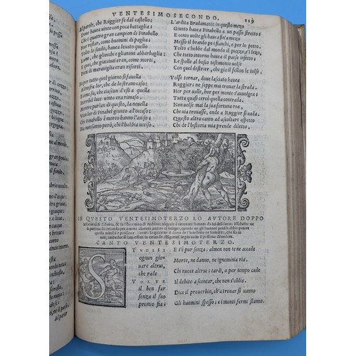 7 - ARIOSTO (LUDOVICO) – ORLANDO FURIOSO, VENICE, GABRIEL GIOLITO DE FERRARI, 1551 – ILLUSTRATED RENAISS... 