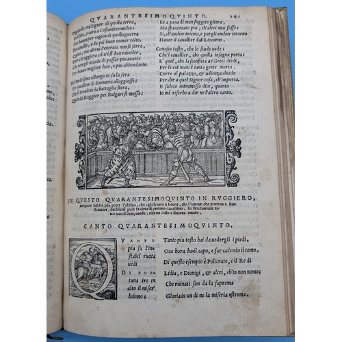 7 - ARIOSTO (LUDOVICO) – ORLANDO FURIOSO, VENICE, GABRIEL GIOLITO DE FERRARI, 1551 – ILLUSTRATED RENAISS... 