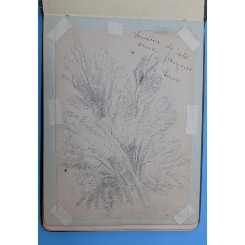 11 - FIRST WORLD WAR ERA AUTOGRAPH & SKETCH ALBUM, c.1913–1916

An interesting early 20th-century autogra... 