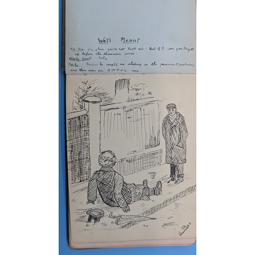 11 - FIRST WORLD WAR ERA AUTOGRAPH & SKETCH ALBUM, c.1913–1916

An interesting early 20th-century autogra... 