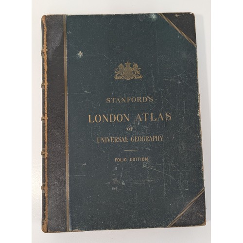 9 - STANFORD (EDWARD) – STANFORD'S LONDON ATLAS OF UNIVERSAL GEOGRAPHY, 1896 – LARGE FOLIO, 100 COLOUR M... 