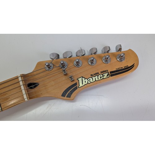 136 - Ibanez Blazer Series ‘Custom Made’ HSS electric guitar and Hercules Stand

Circa 1990s, Stratocaster... 