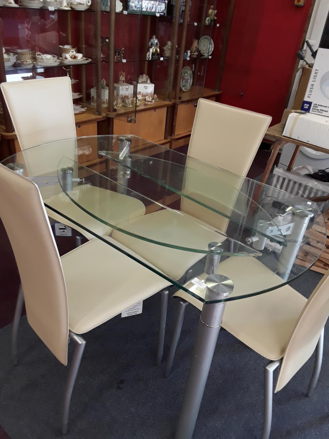 barker and stonehouse glass dining table