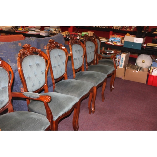 146 - 6 x Rocco style dining table chairs