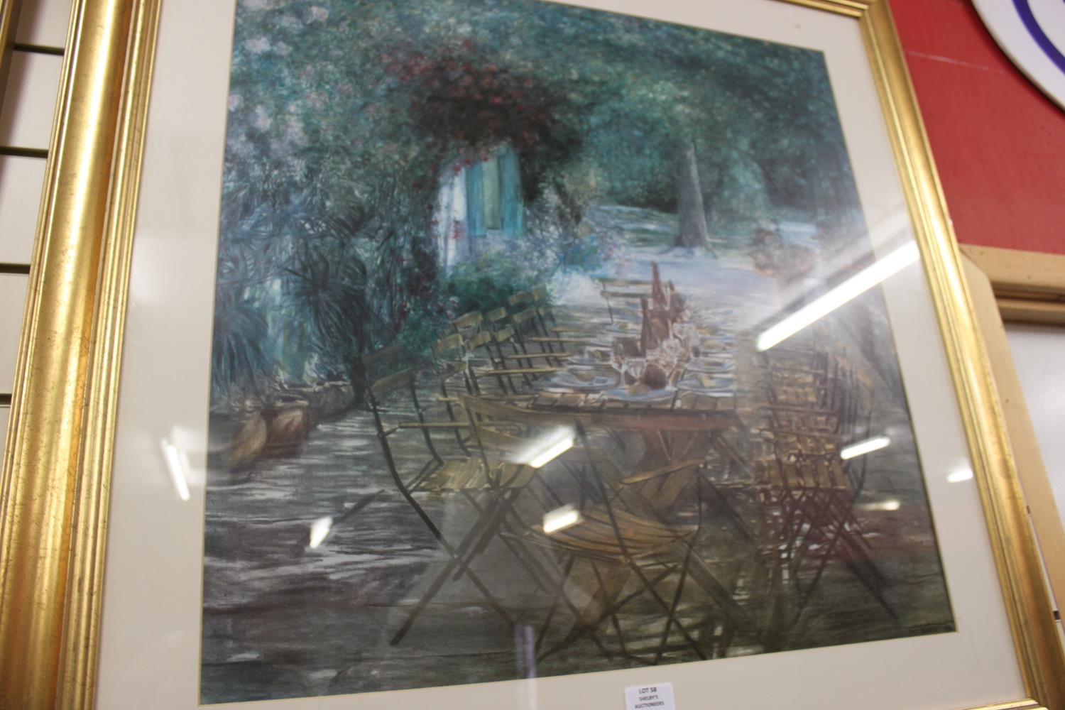 1 x piet bekaert 1996 framed print table scene