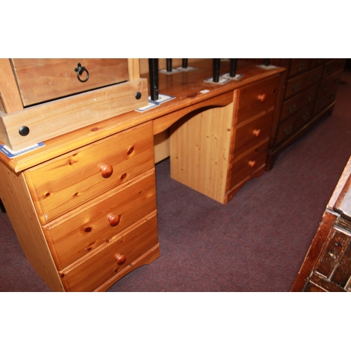 116 - 1 x pine 6 drawer dressing table