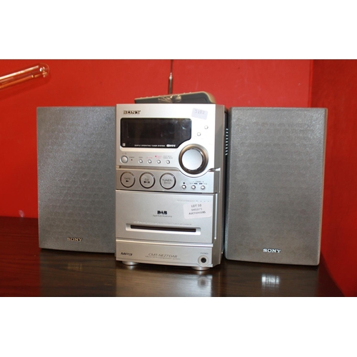 50 - 1 x small Sony stereo system