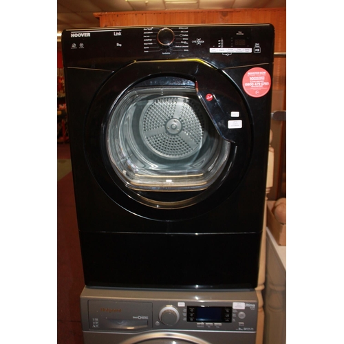 6 - 1 x Hoover black 8kg washing machine