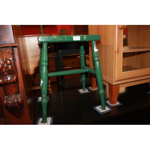 85 - 1 x painted Edwardian stool