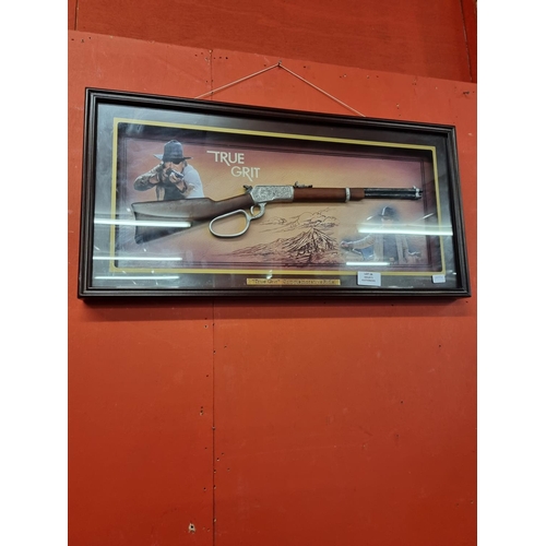 16 - 1 x John Wayne true grit commemorative rifle by Bradford exchange with certificate