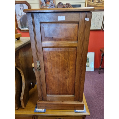 63 - Edwardian mahogany bedside cabinet