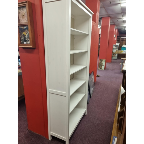 69 - 1 x white 5 shelf storage unit