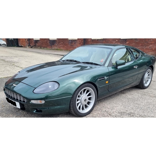 113 - 1 x 1995 Aston DB7 3.3 litre petrol in green with cream leather interior approx 21000 miles on the c... 