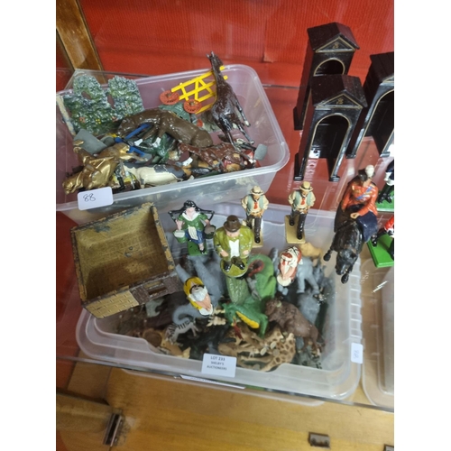 231 - selection of wm britains metal figures etc