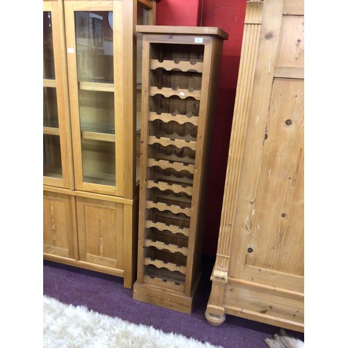 32 - 1 x pine slim line wine rack