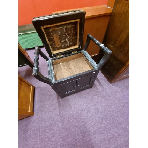 57 - 1 x Edwardian piano stool