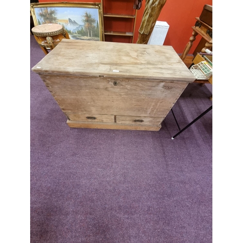 63 - 1 x Victorian pine large chest