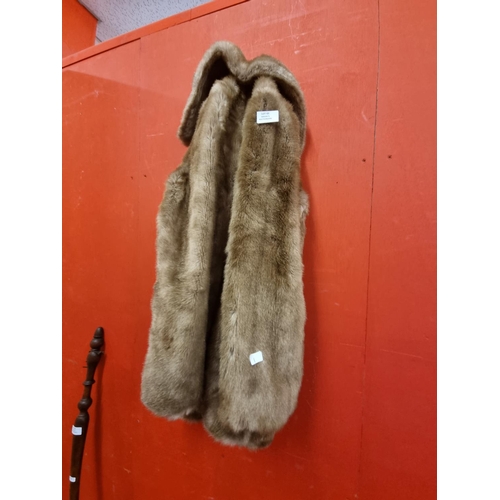 65 - 1 x faux fur coat