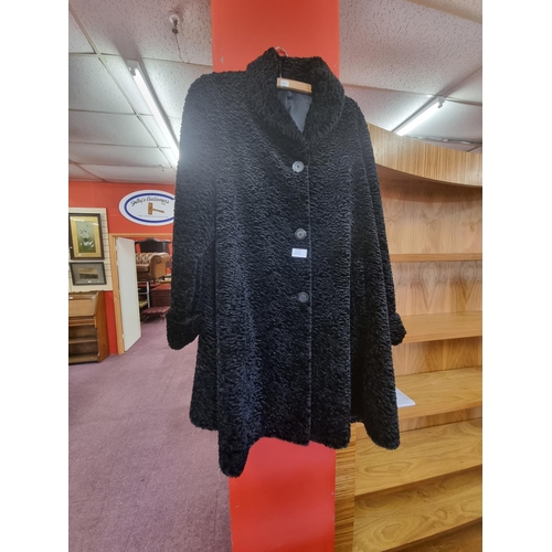 69 - 1 x Debenhams black ladies nuage size 14 evening coat