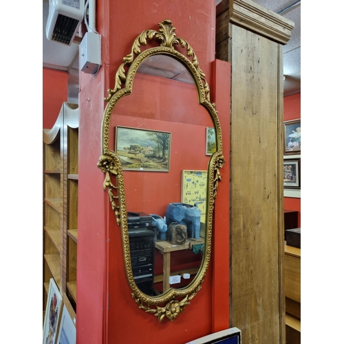 103 - 1 x gilt framed hall mirror