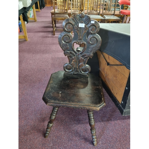 118 - 1 x oak Victorian ladies chair