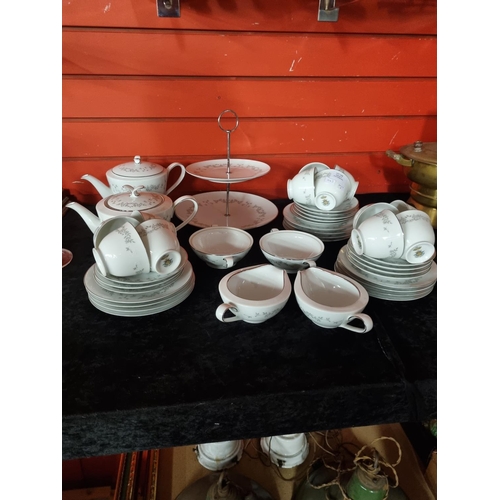 248 - Large amount of noritake tea set items west view pattern