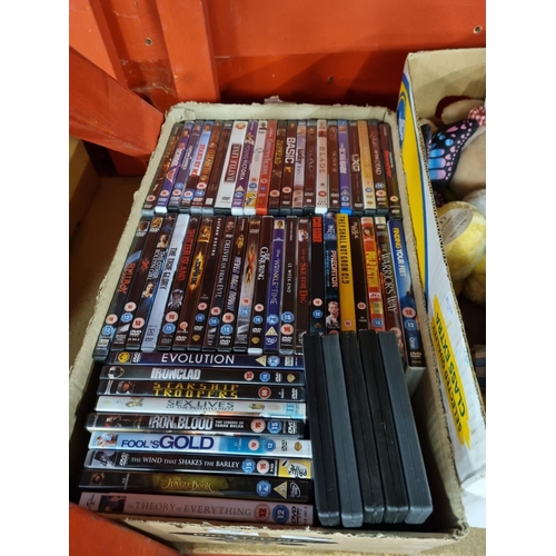 266 - 1 x box containing dvds