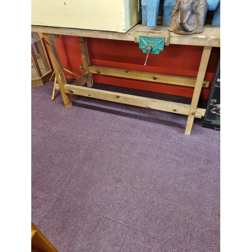 30 - 1 x large wooden work bench...