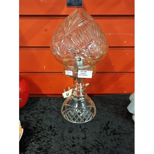 254 - 1 x Edwardian mushroom lamp