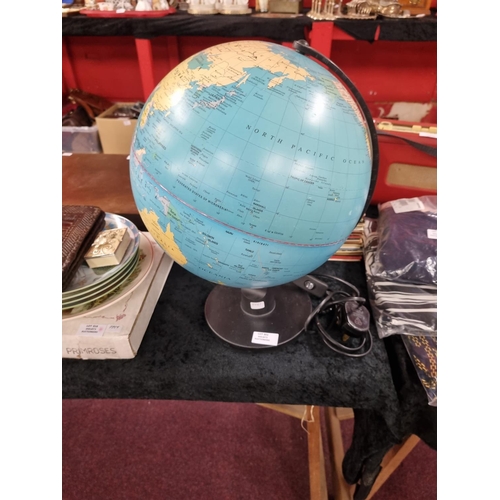 351 - 1 x light up globe lamp