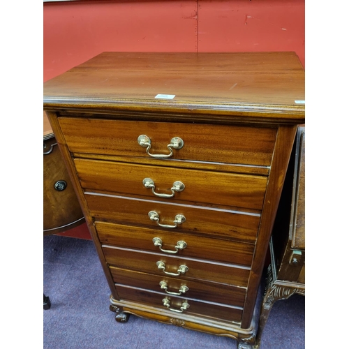 60 - 1 x mahogany 4 drawer chest of drawers