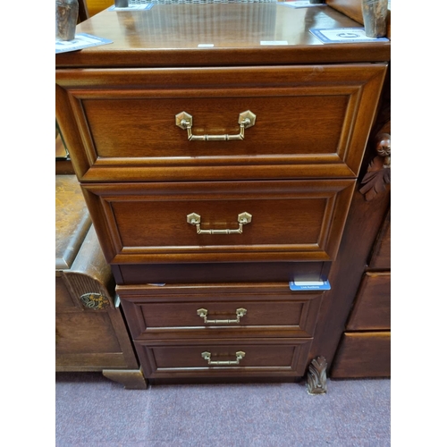 86 - Pair of gplan 2 drawer mahogany bedside cabinets