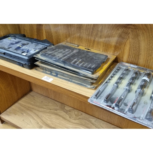 140 - selection of cased and packaged drill bits