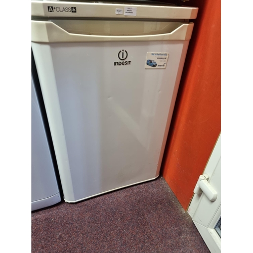 2 - 1 x white indesit a class under counter fridge