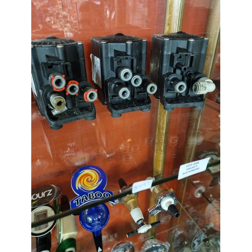 216 - 3 x various flow jet beer pumps