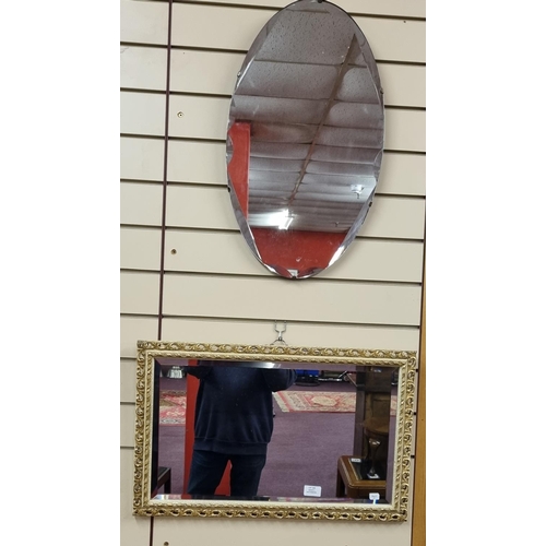 240 - 2 x various age wall mirrors