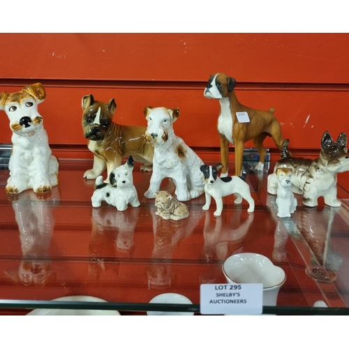 295 - Selection of various maker dog figures