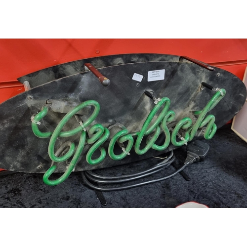 309 - 1 x grolsh neon pub sign not working been broken